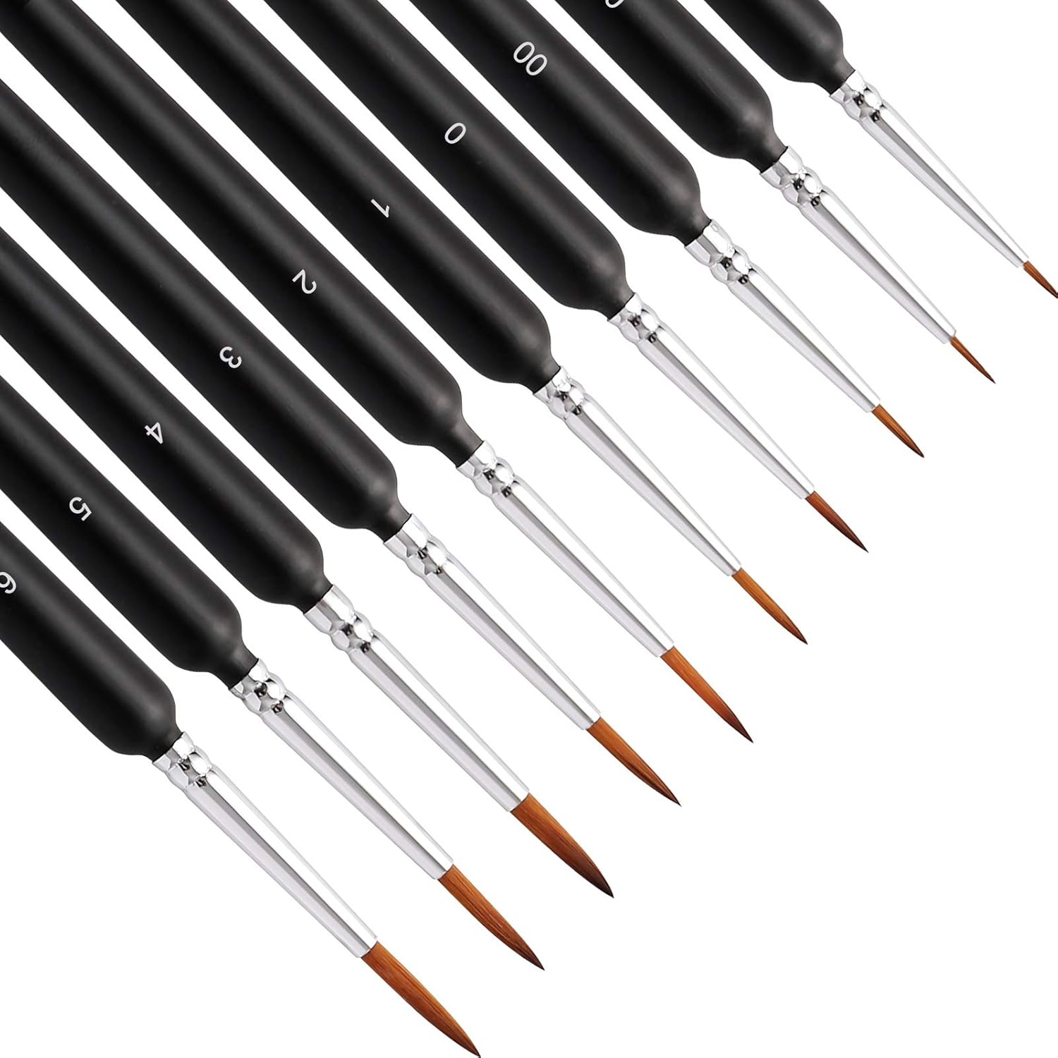 10-Piece Fine Tip Liner Brush Set – Ultra Detail