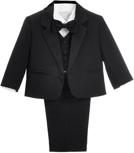 Baby Toddler Boy 5 Pcs Formal Tuxedo Suit Set