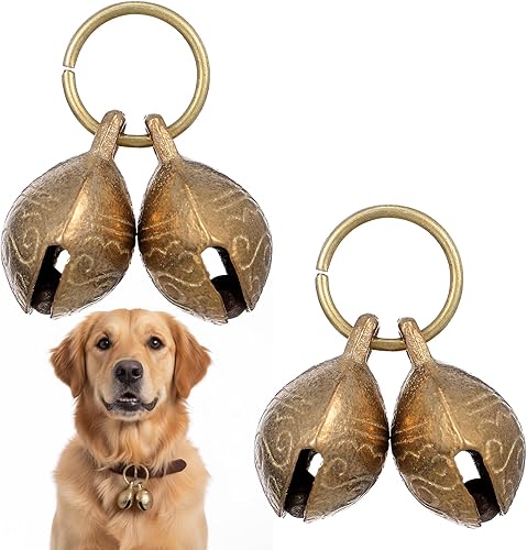 2Pcs Copper Bell for Dog Collar
