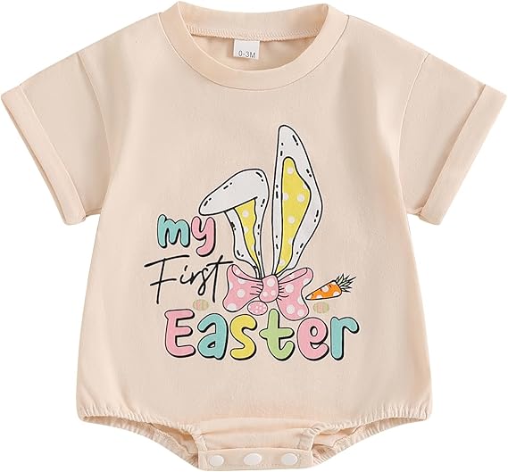 Newborn Baby Easter Bubble Romper Jumpsuit