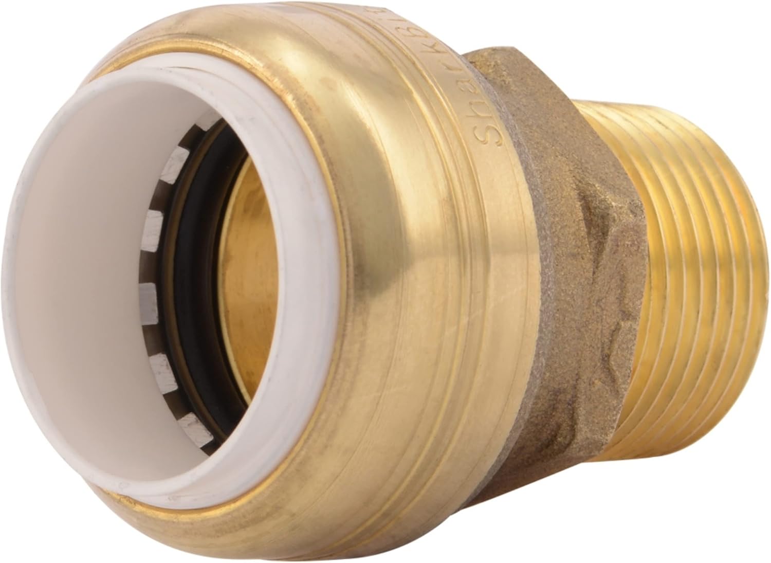 3/4" PVC × 3/4" MNPT Push-to-Connect Brass Adapter