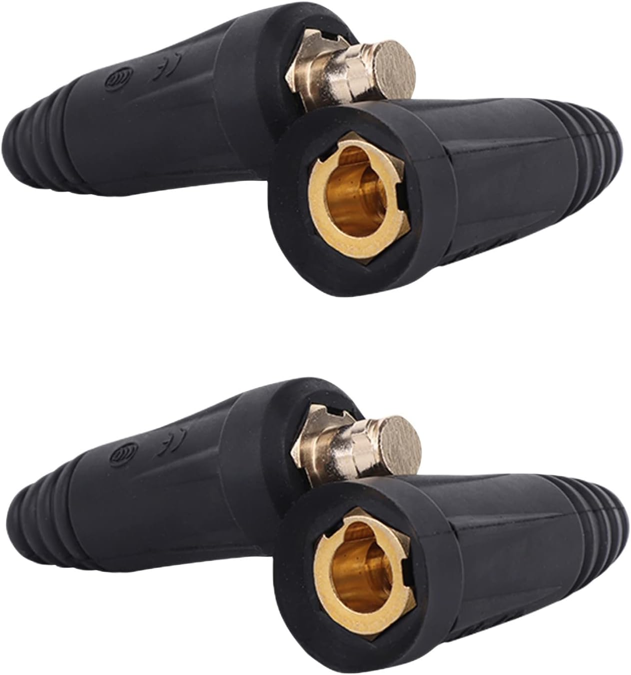 Welding Cable Quick Connector Pair, 200–300Amp, 35–50 SQ-MM, 2-Pack