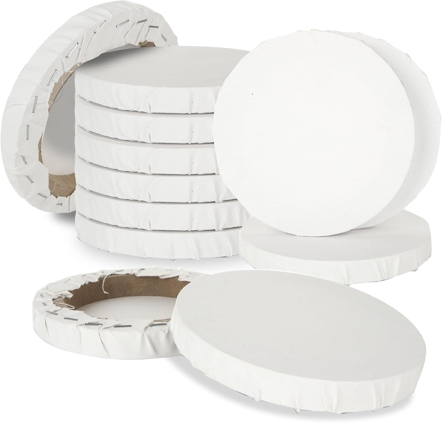 Round Canvases for Painting Pre-Stretched Cotton Canvas