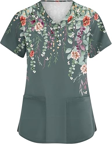 Ladies Holiday V Neck Tops Trendy Casual Short Sleeve Tshirt