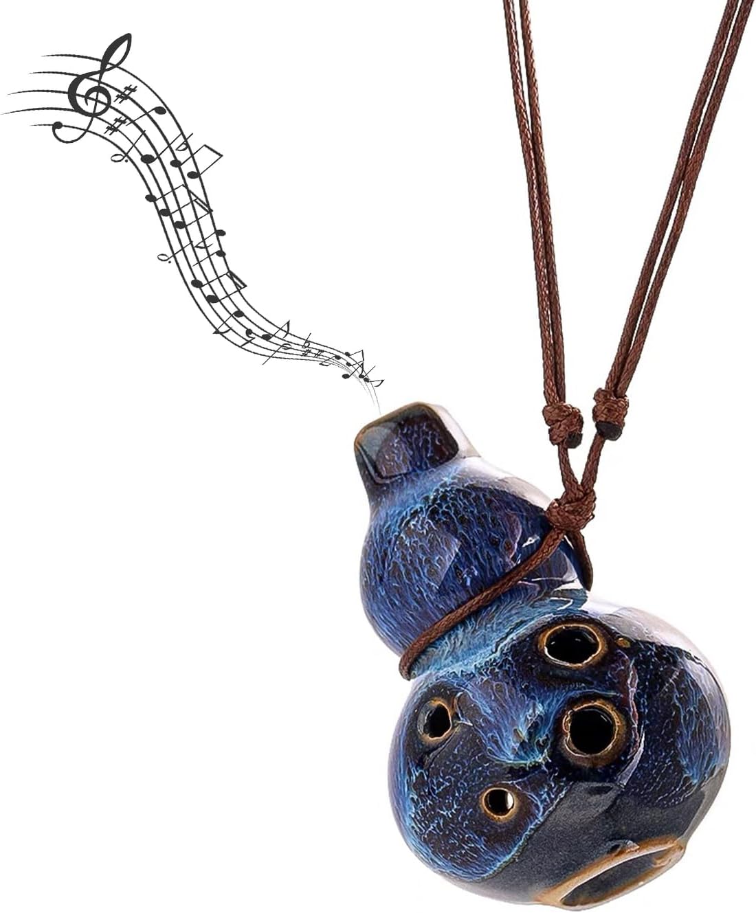 Six Holes Ocarina Alto C Ceramic Ocarinas Classic Gourd Ocarina