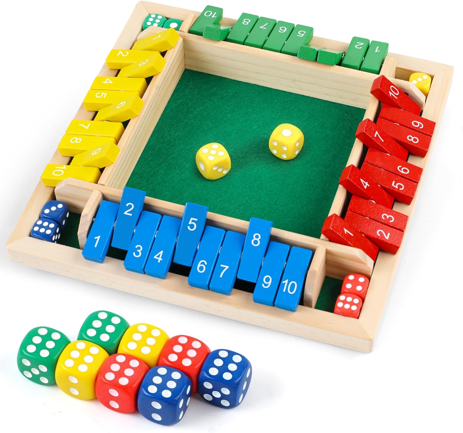 Shut The Box Dice Game: 2-4 Player