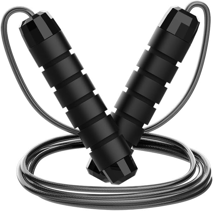 Jump Rope with Steel Cable and Comfort Grip Handles