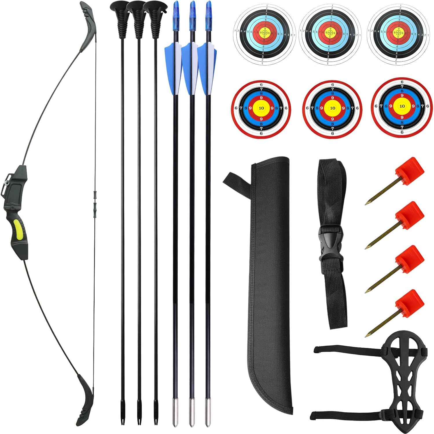 40-Inch Archery Bow for Beginners and Teenagers with Adjustable Draw Weight