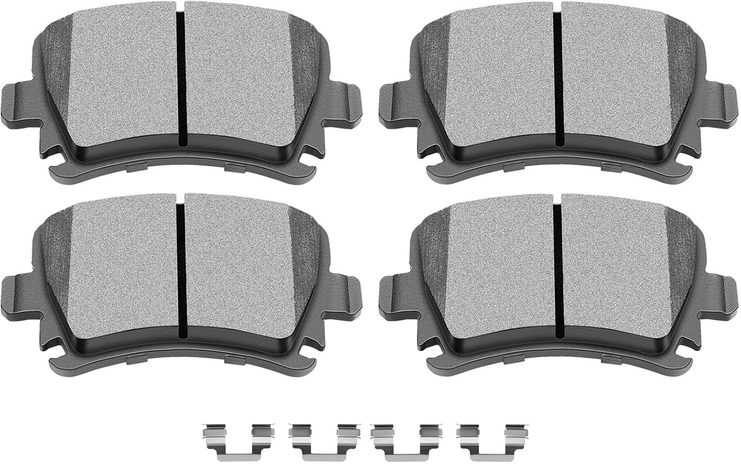 Rear Semi-Metallic Brake Pads Set - 4 Piece
