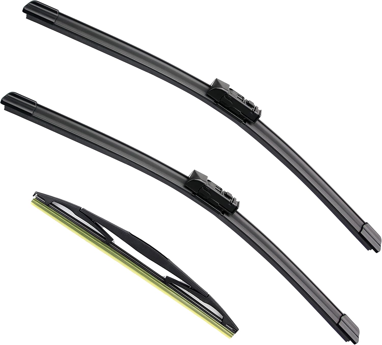Universal Windshield Wiper Blade Set 26"/16"/12" (Set of 3)