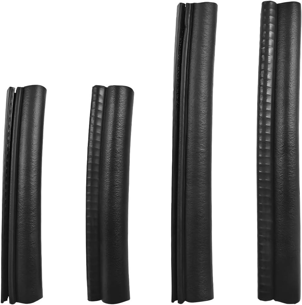 Car Door Edge Guard Rubber Seal Strip 4PCS Black