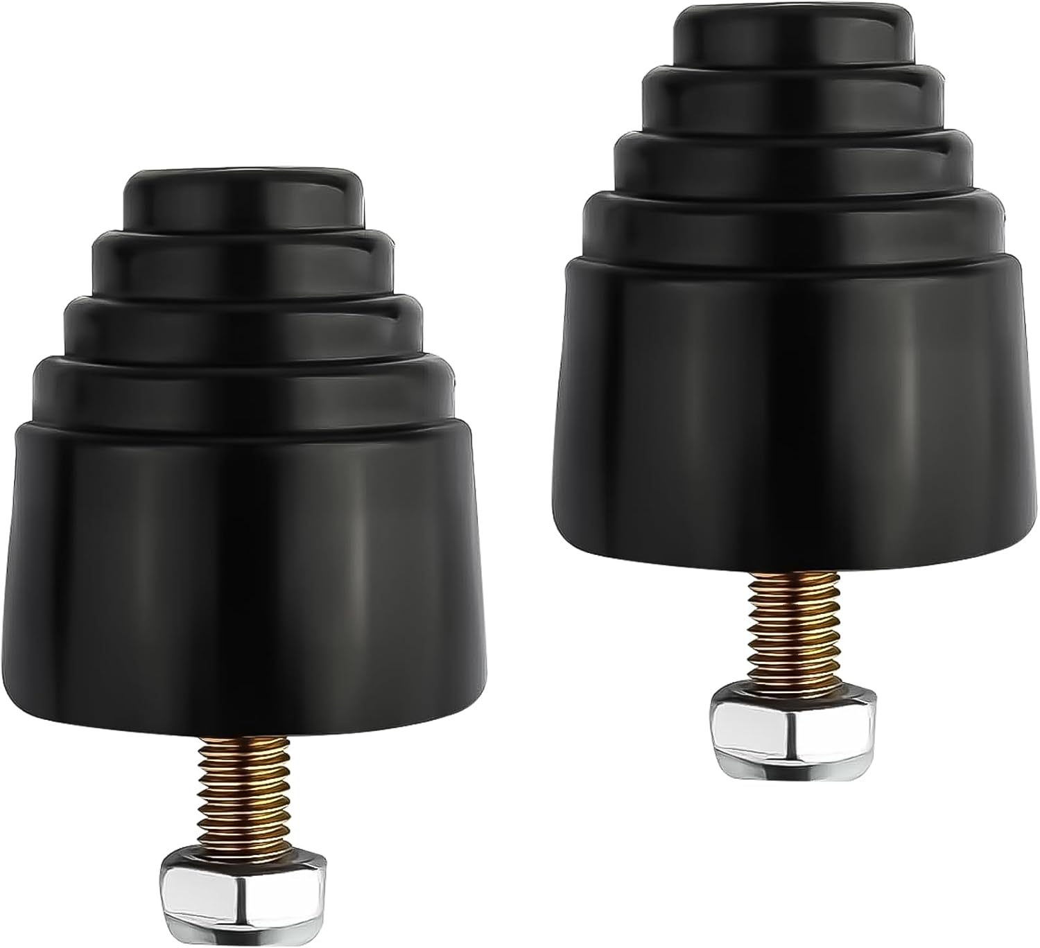 Rear Suspension Rubber Bump Stop Kit with Nuts (2PCS)