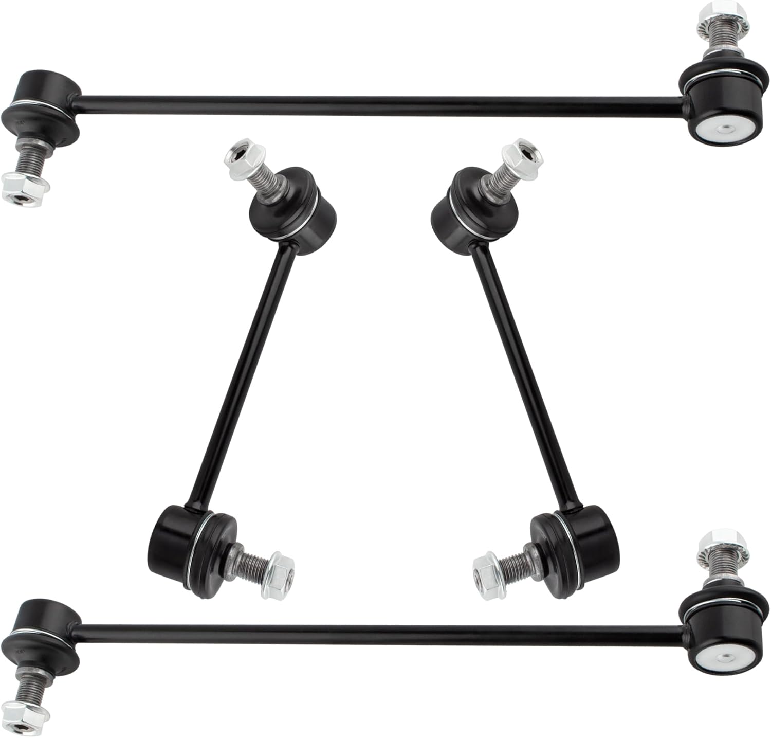 4Pcs Suspension Kit Front & Rear Sway Bar End Links Stabilizer Bar End Links Set