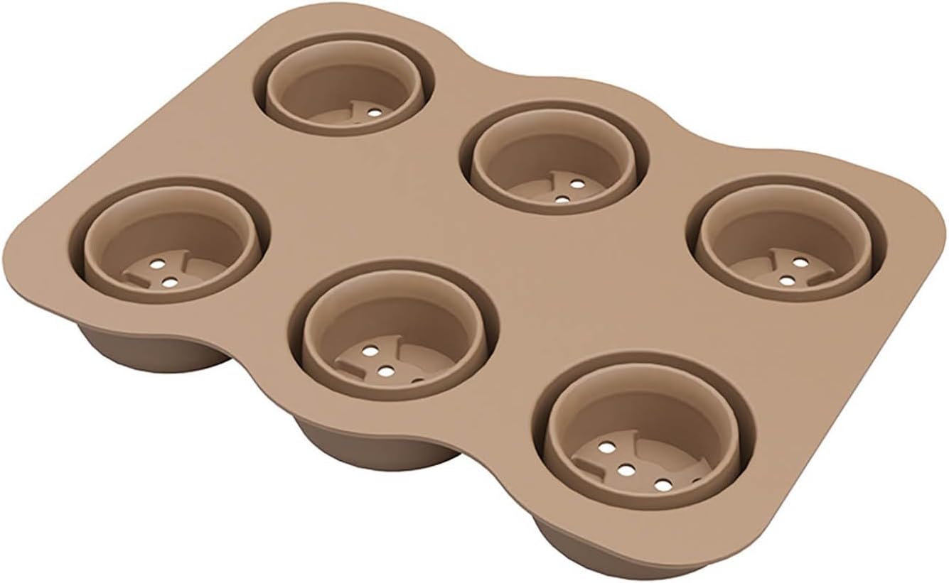 Silicone Seed Starting Tray with 6 Cells and Drainage Holes