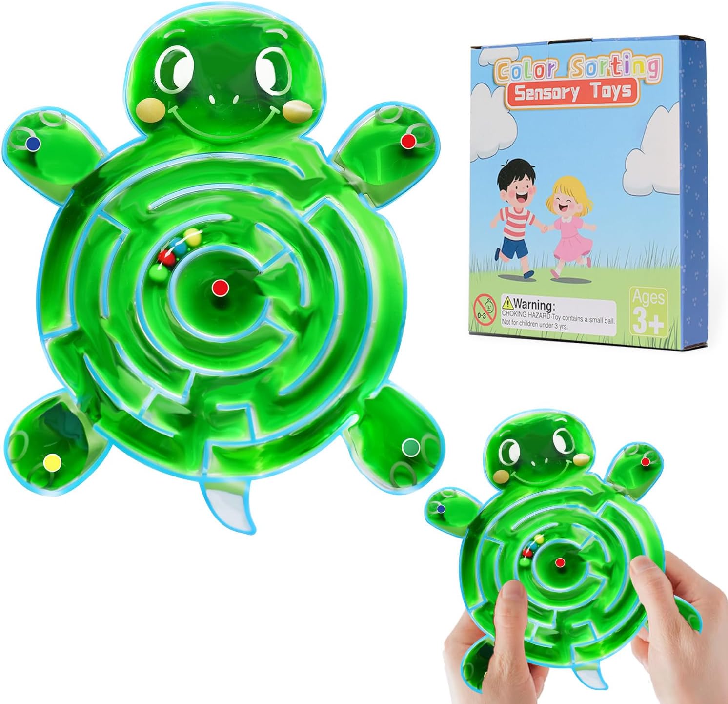 Maze Puzzle Labyrinth Gel-Filled Sensory Toy for Children