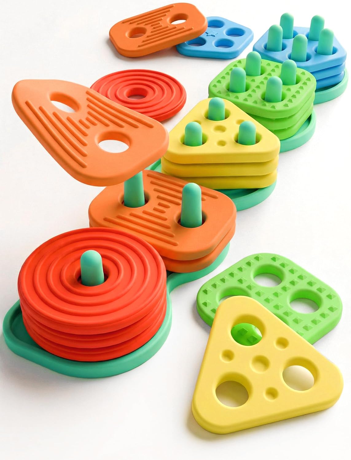 Silicone Shape and Color Sorting Toy for Toddlers