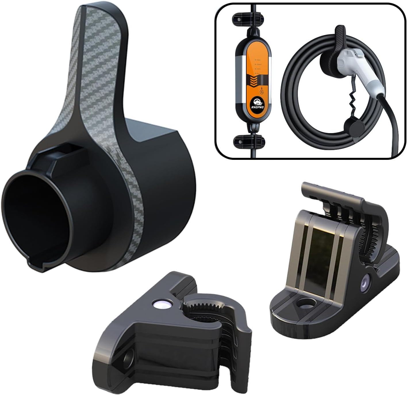 EV Charger Wall Mount Holder with Box Bracket Clamp