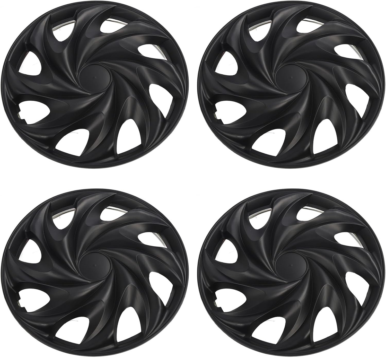 13 Inch Black Wheel Hubcap Cover 4-Pack