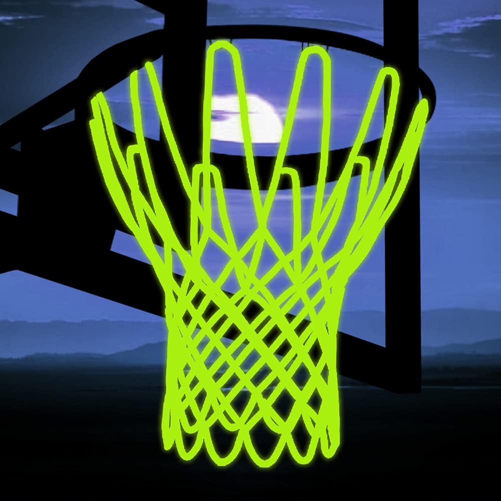 Glow-in-the-Dark Basketball Net, Luminous Nylon Outdoor Replacement Net