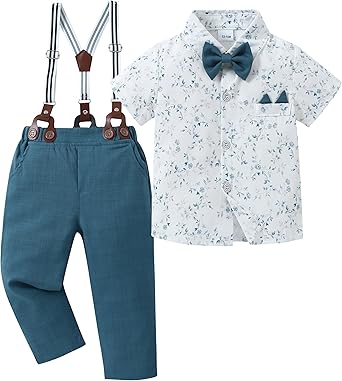 Toddler Baby Boy Clothes Suit Gentleman Wedding Outfits Formal Dress