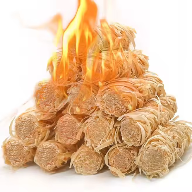 15PCS Quick Ignite Fire Starter Rolls for Fireplace