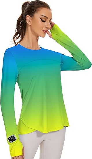 Women's Long Sleeve Athletic Sun Protection Shirt