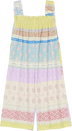 Toddler Girl Floral Sleeveless Wide Leg Romper