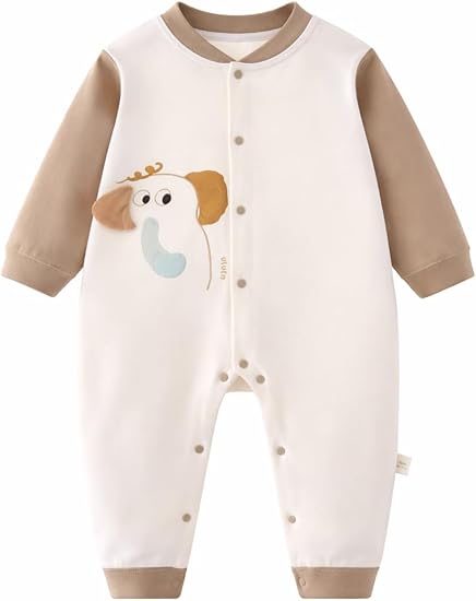 Unisex Baby Cotton Soft Long Sleeve Romper