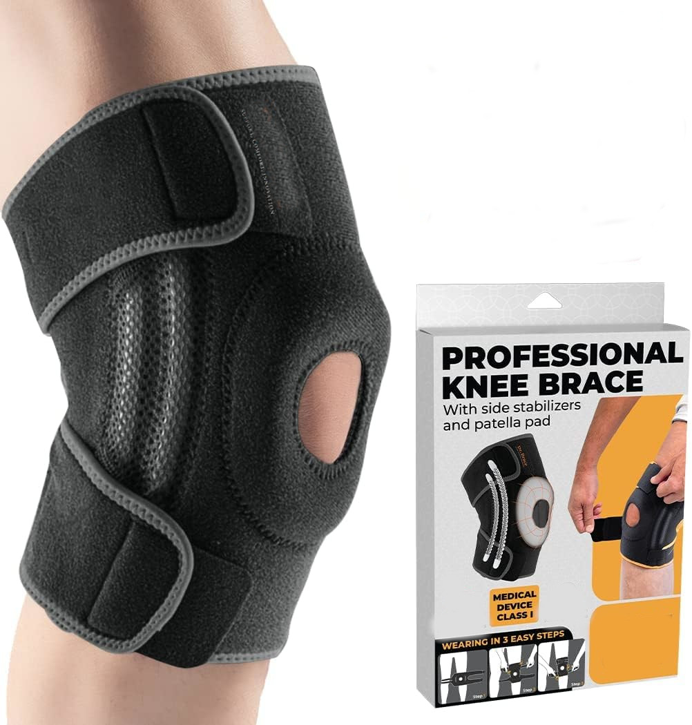 Knee Stabilizer Brace with Side Support & Gel Pad