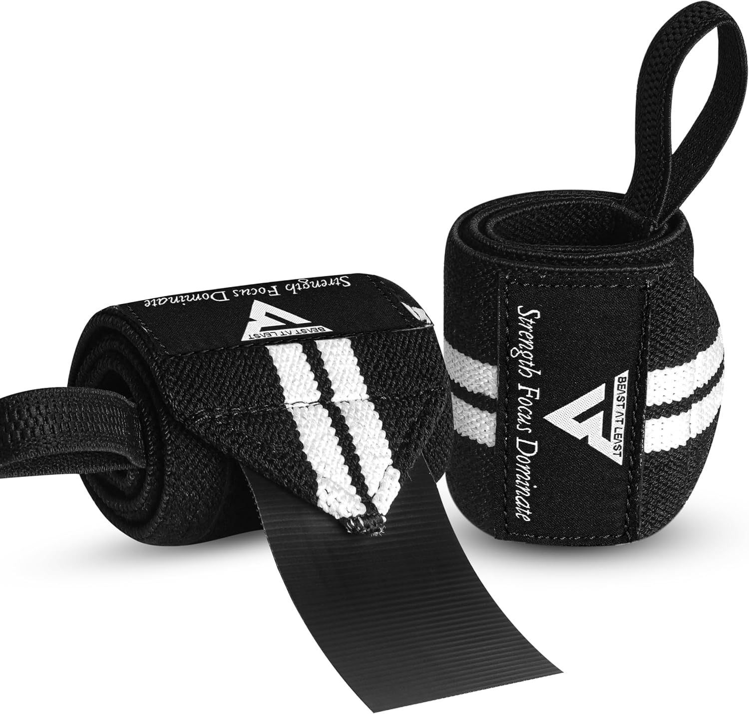 Weight Lifting Wrist Wraps – 18” Cotton Wrist Support with Thumb Loop