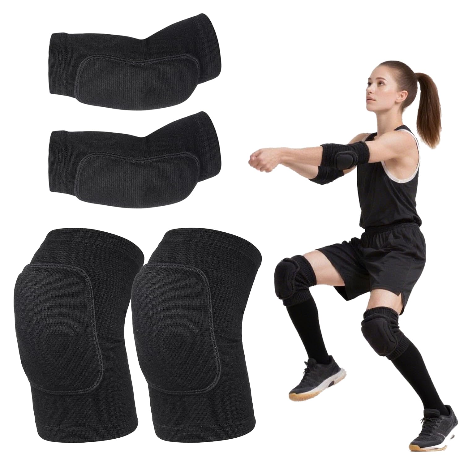 Volleyball Knee Pads and Elbow Brace Pads