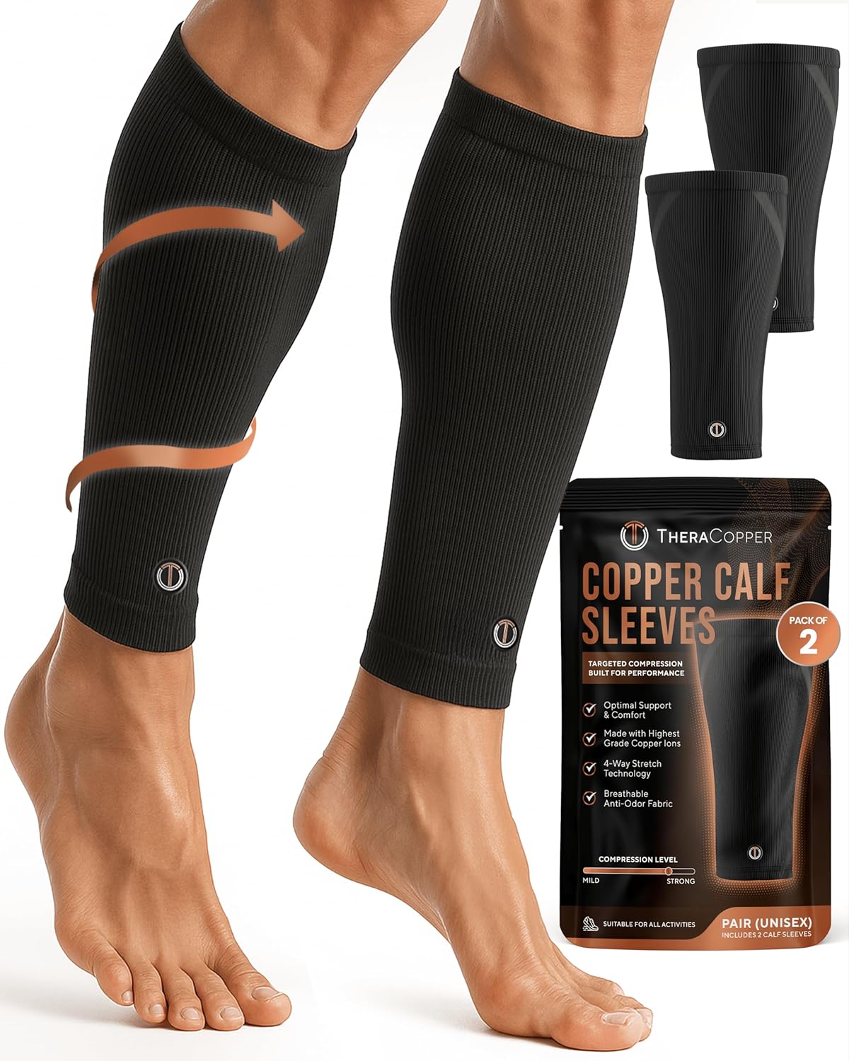 Calf Compression Sleeve Leg Support