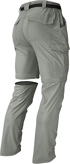 Men's Convertible Hiking Pants Quick Dry Lightweight Outdoor Cargo