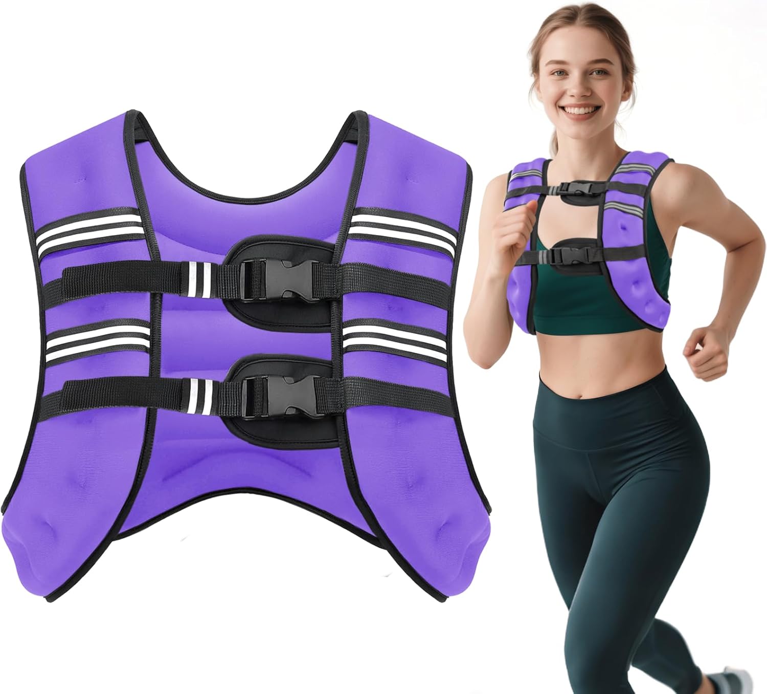 Weighted Training Vest 16 lb Adjustable Fitness Vest