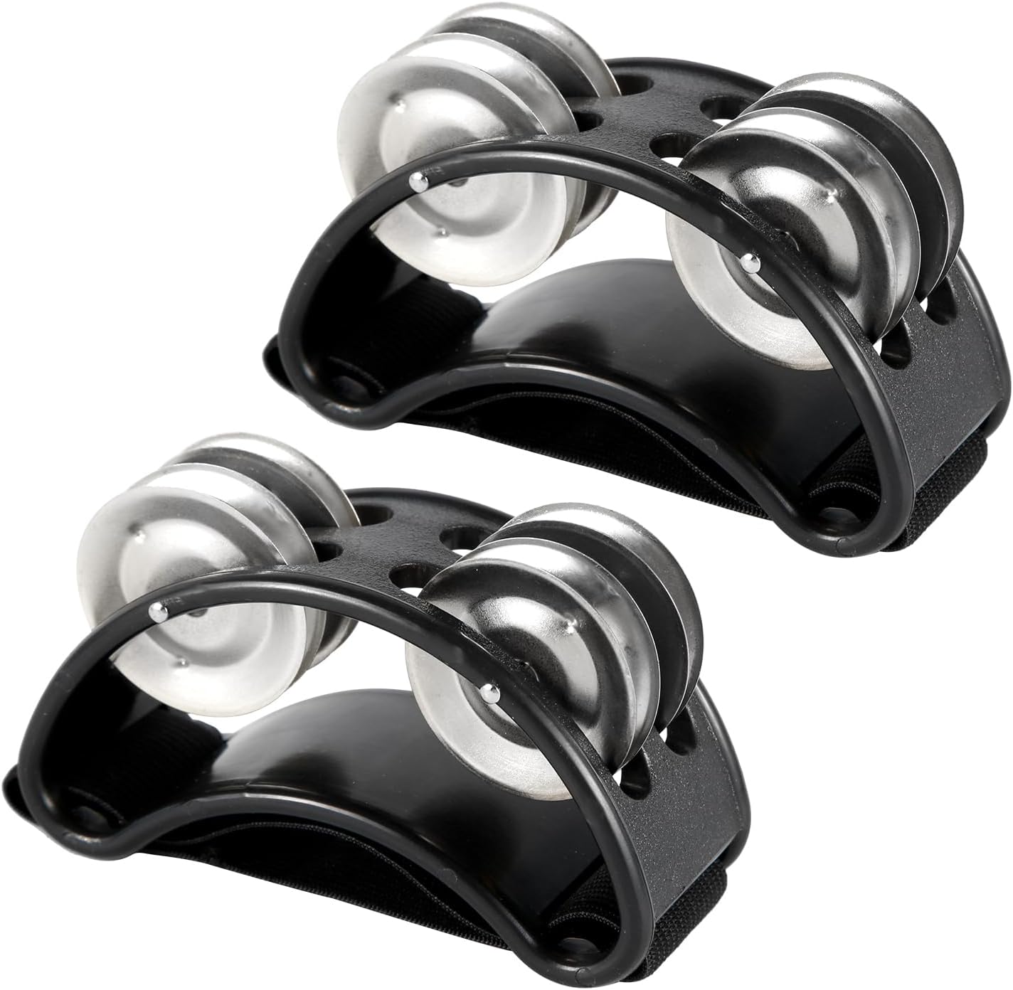 Foot Tambourine Shaker with Jingle Bells, 2 Pieces