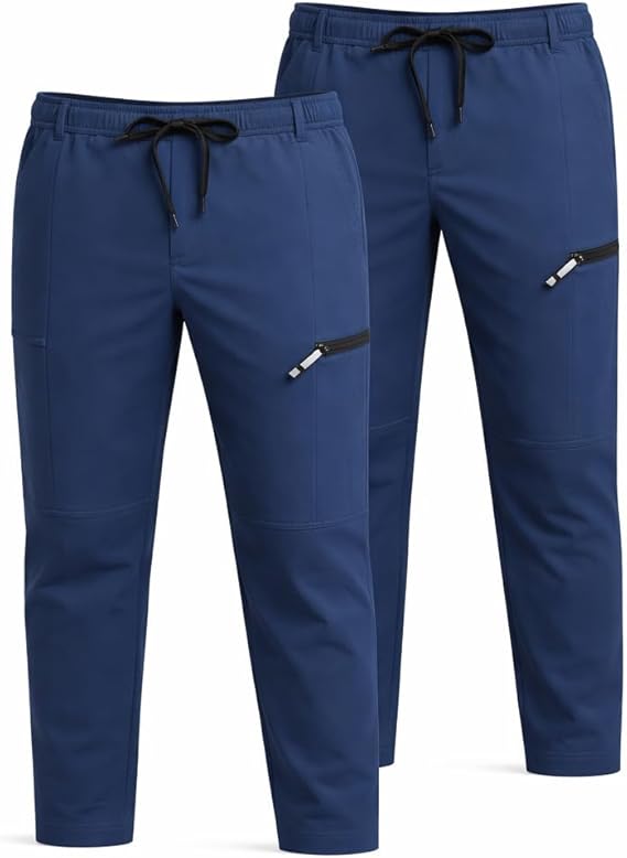 Boys Cargo Jogger Pants Elastic Waist School Trousers