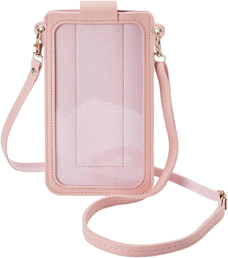 PU Leather Touch Screen Crossbody Phone Wallet Bag