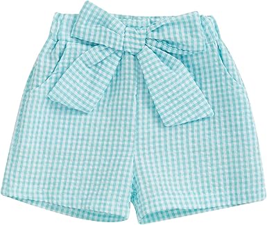 Toddler Baby Girl Gingham Plaid Summer Shorts