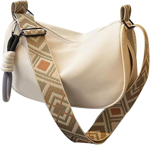 Small Synthetic Leather Crossbody Shoulder Bag with Zipper