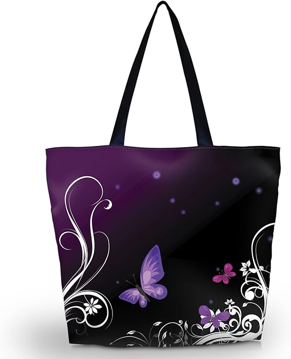 Women’s Foldable Waterproof Beach Travel Tote Bag with Zipper