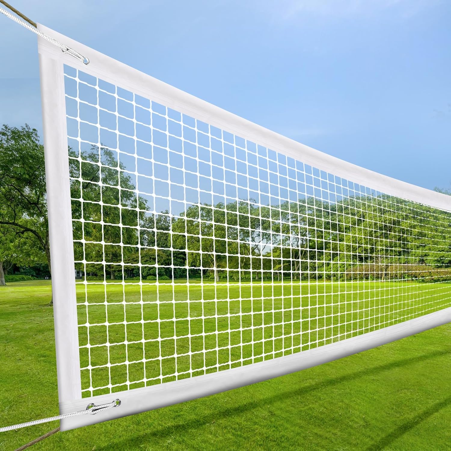 Professional Volleyball Replacement Net with Storage Bag - Standard 32FT x 3FT