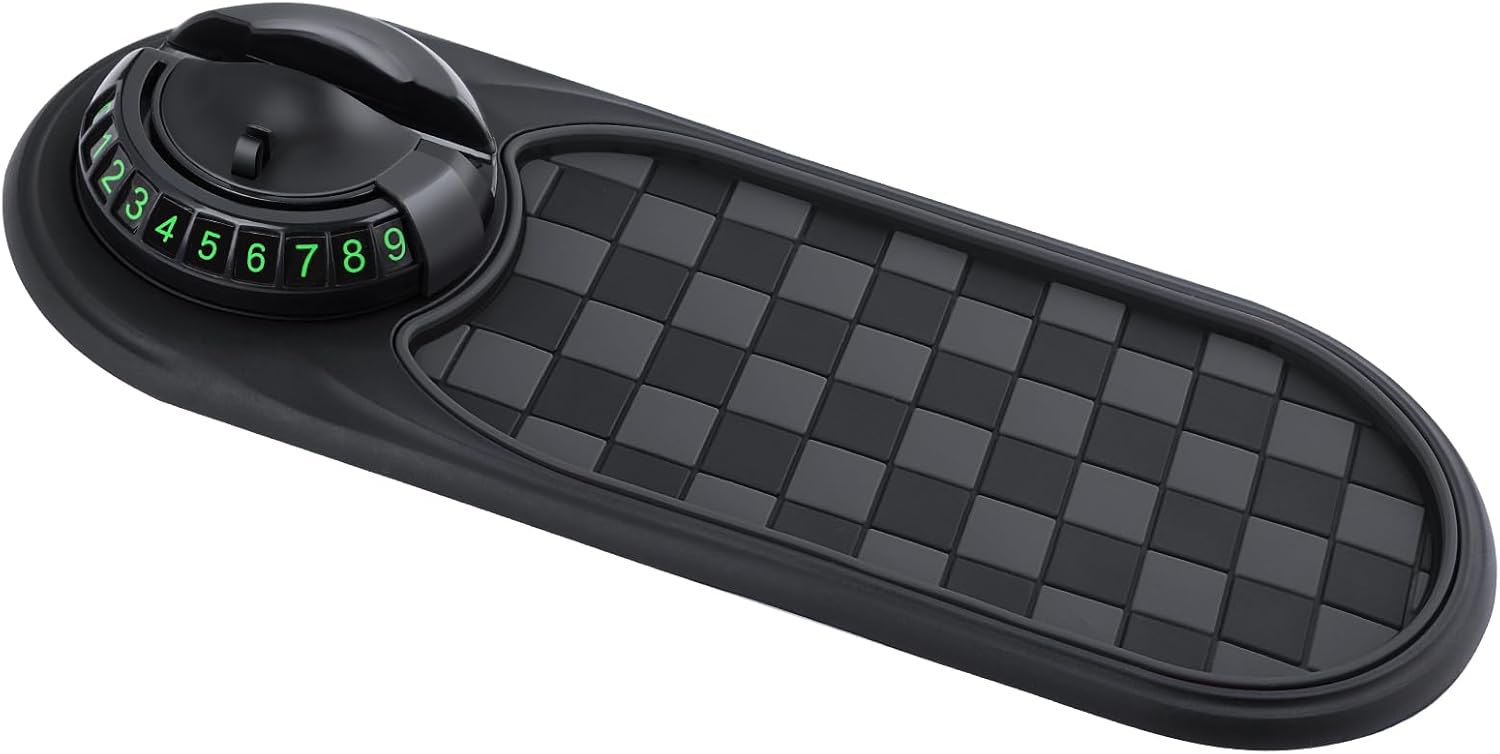 Multifunction Anti-Slip Car Dashboard Phone Holder Mat with Rotating Stand