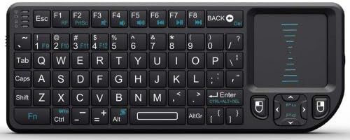 Mini Wireless Keyboard with Touchpad Rechargeable Black