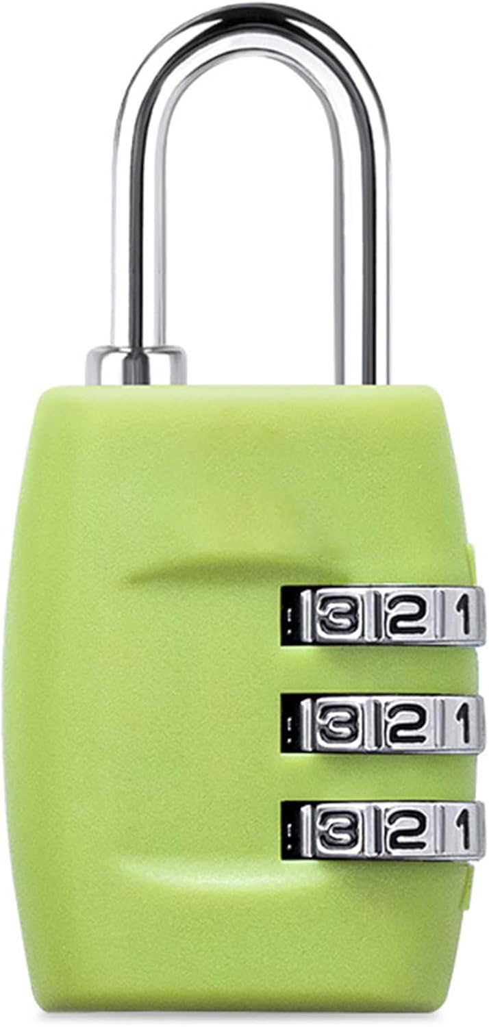 Shatterproof PC Luggage Lock with 3 Digit Combination