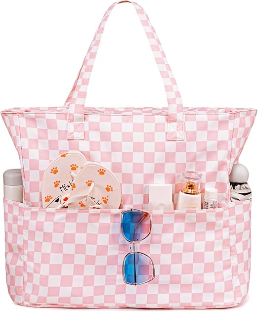 Waterproof Extra Large Beach Tote Bag with Wet Compartment
