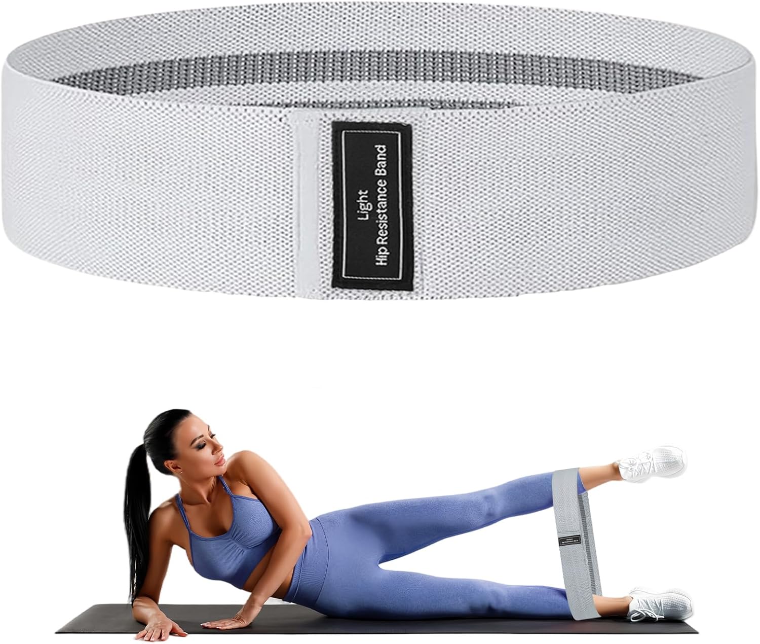 Fabric Resistance Band for Workout Light 15–30 lbs