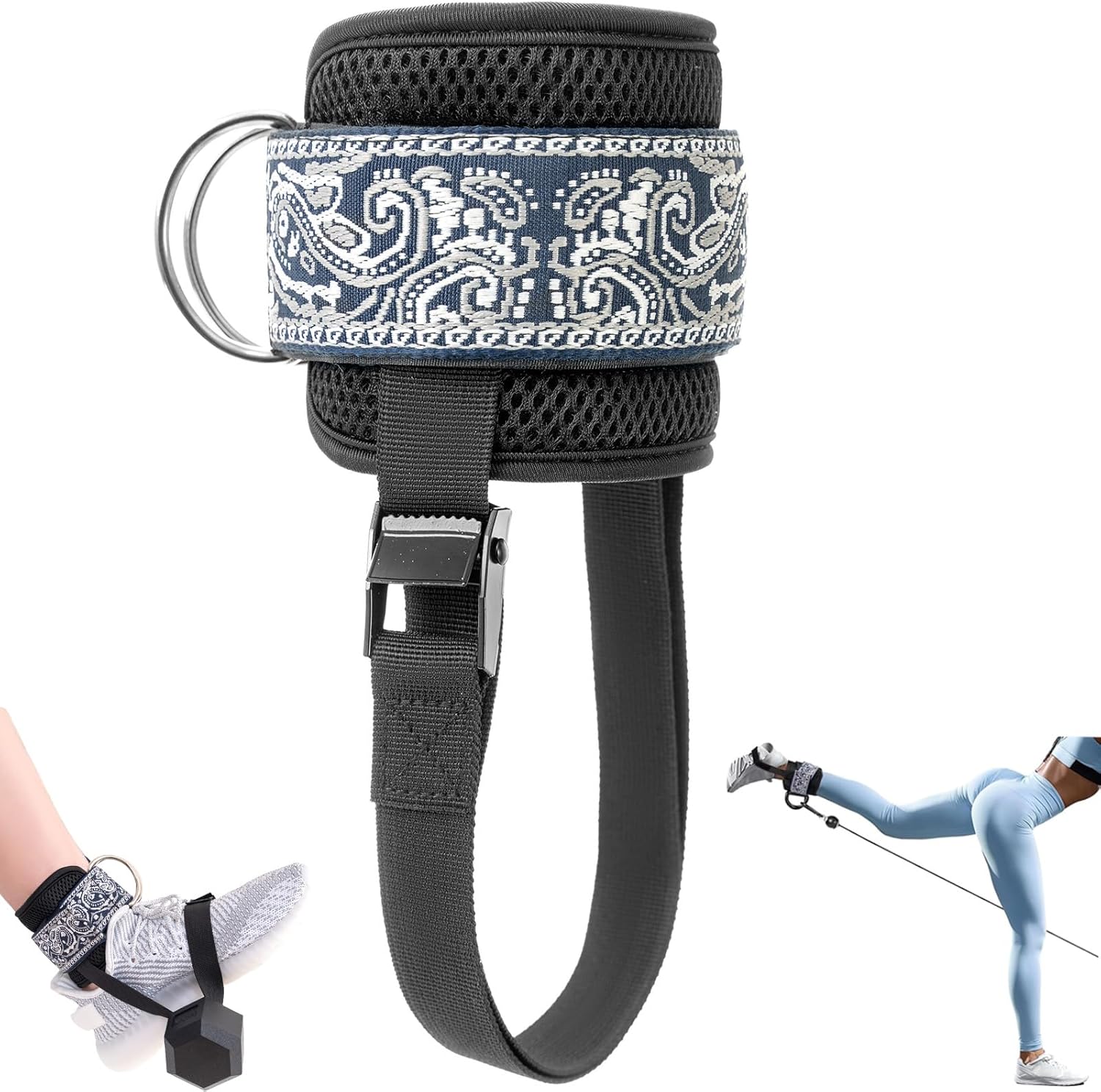 Ankle Strap for Dumbbell and Cable Machine 1 Pc