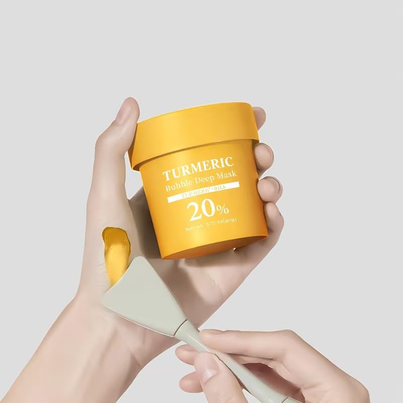 Turmeric Bubble Oxygenating Deep Clay Mask for Pore Cleansing