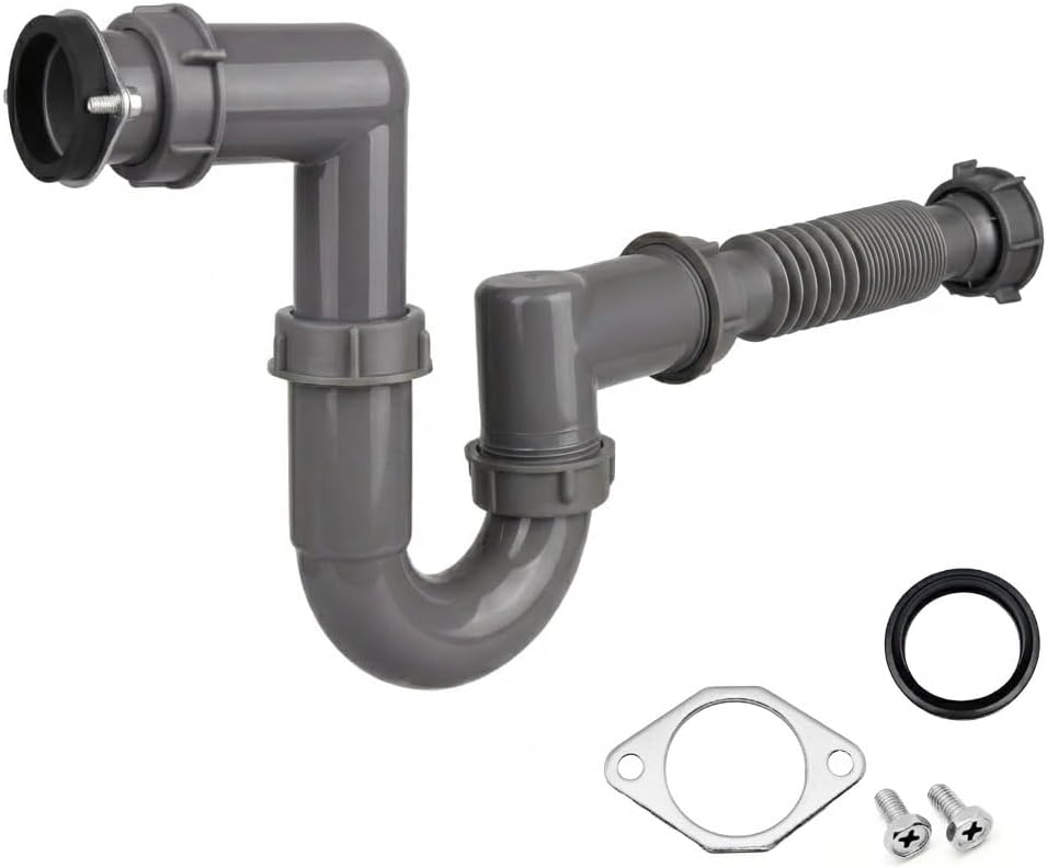 1-1/2" Garbage Disposal Drain Installation Kit Flexible Sink Pipe Set