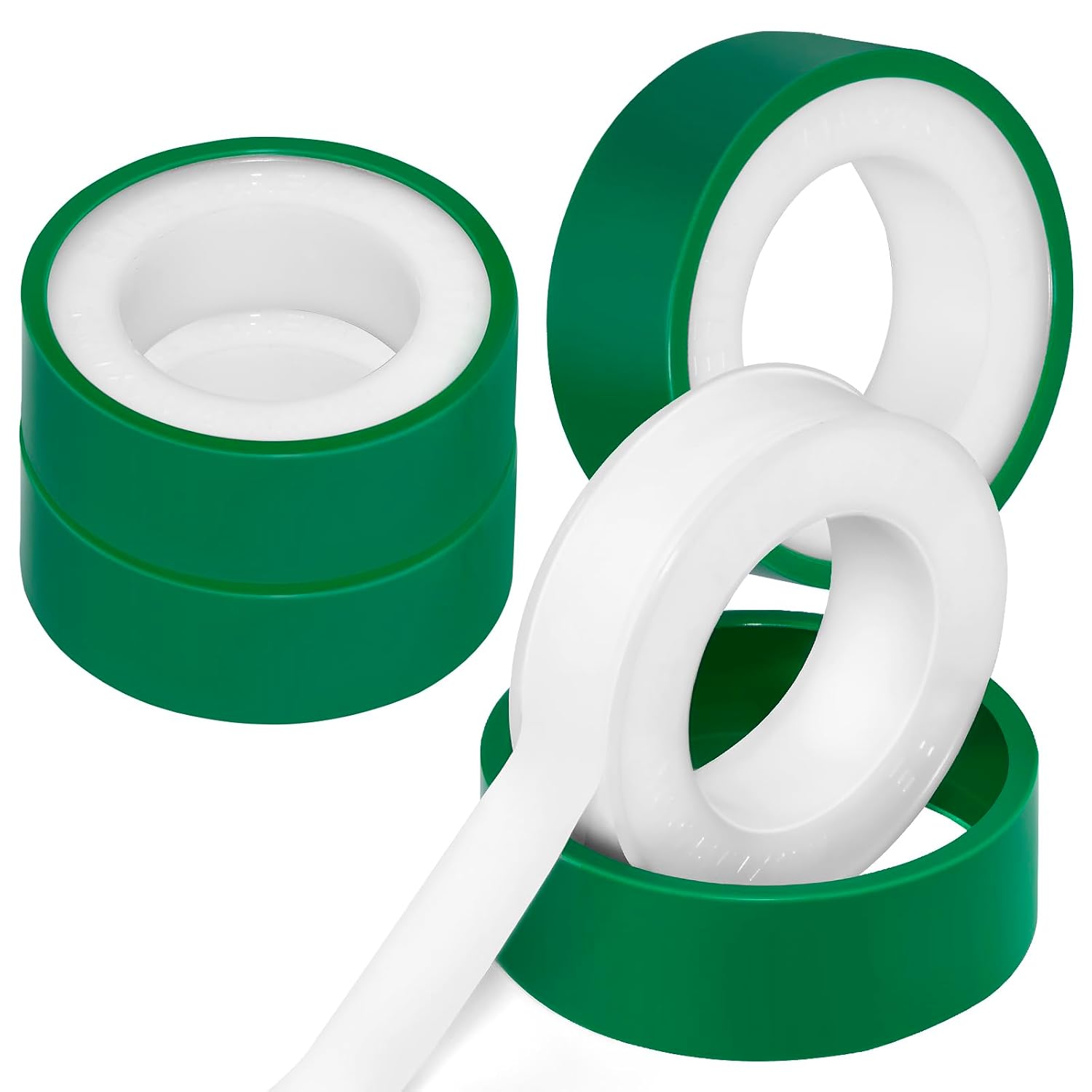 PTFE Thread Seal Tape 4 Rolls Green 12mm x 10m 3Mil High Density